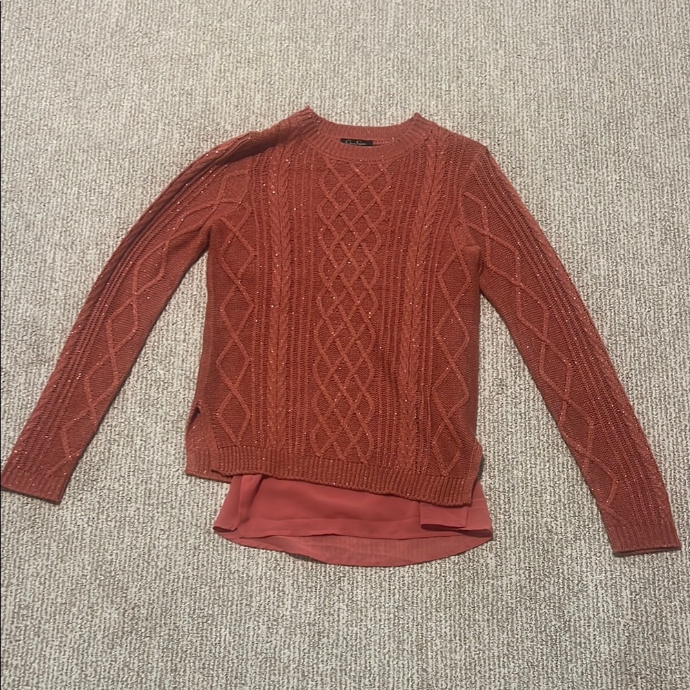 Jessica Simpson Brown Crewneck Sweater